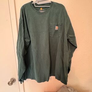 Carhartt Men's Forest Green Long Sleeve Tee